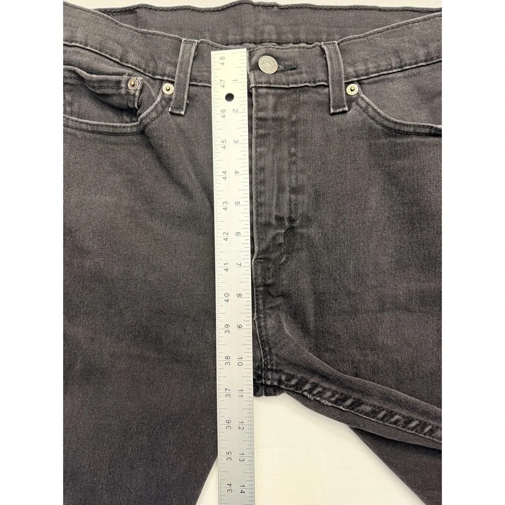 Levis 511 Jeans Mens 33x32 Gray Charcoal‎ Wash Slim Fit Tapered Denim Pants